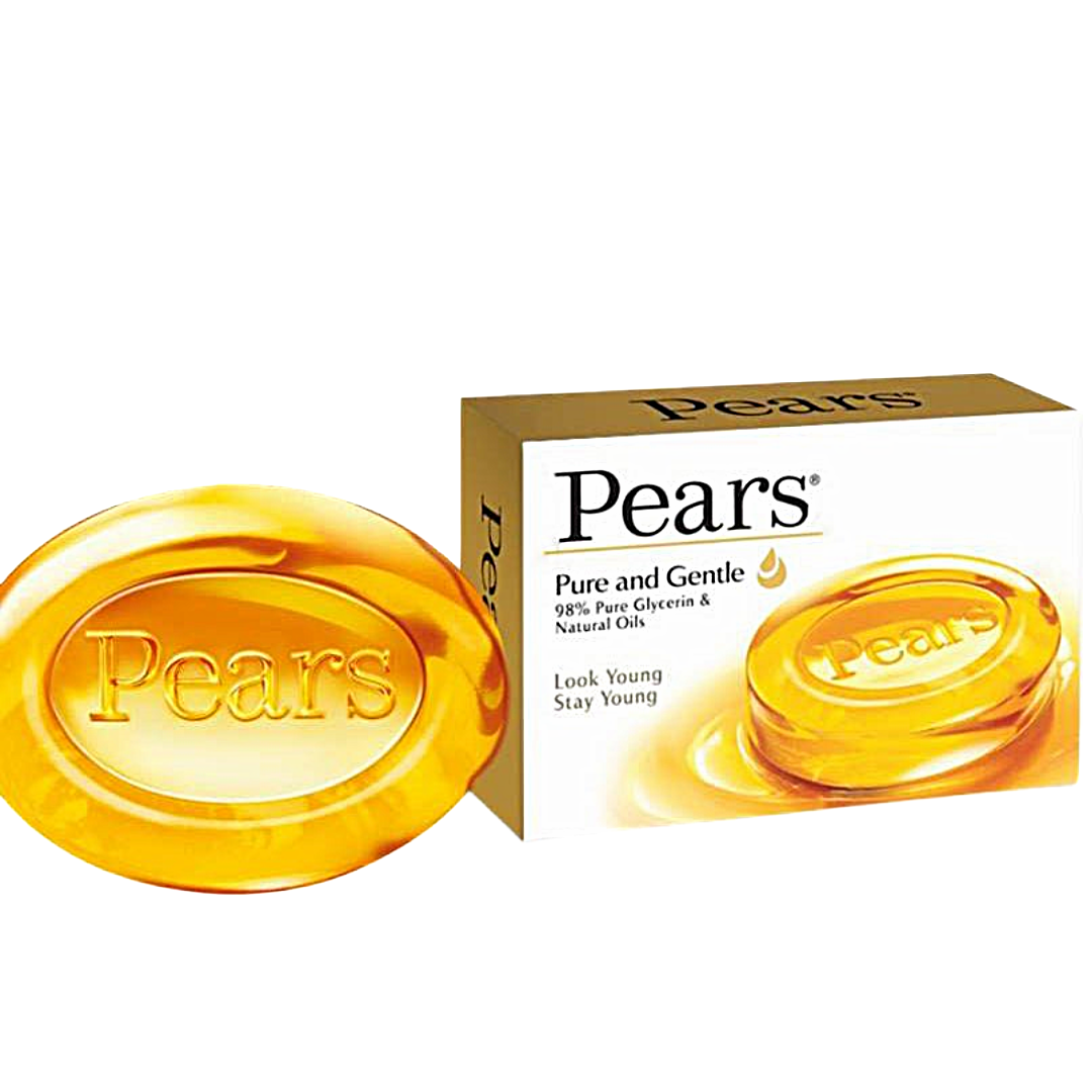 PEARS PURE AND GENTLE PURE GLYCERIN & NATURAL OILS 60GM MRP-22/-