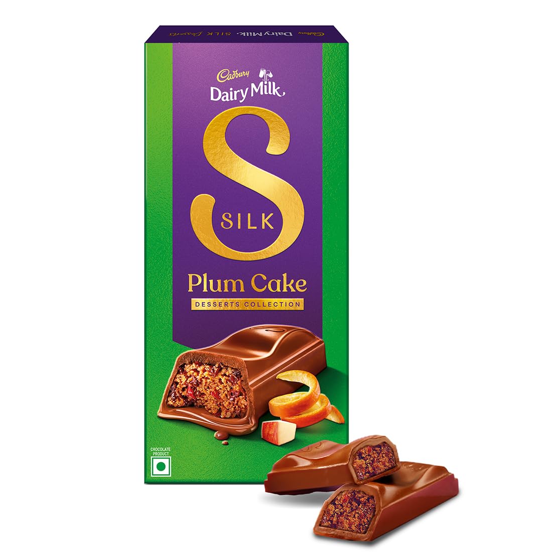 CADBURY DAIRY MILK SILK DESSERTS PLUM CAKE CHOCOLATE 70GM