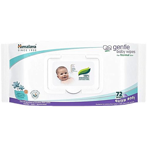 HIMALAYA BABY WIPES EXTRA SOFT 72 WIPES MRP-99/-