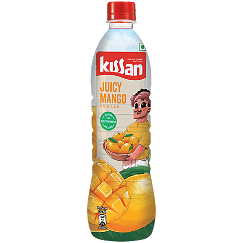 KISSAN JUICY MANGO SQUASH 750ML