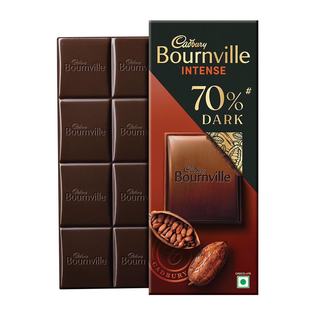 CADBURY BOURNVILLE 70% DARK PRE CHOCOLATE 80GM