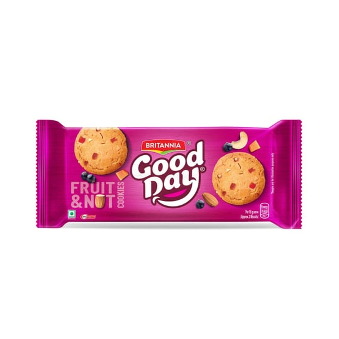 BRITANNIA GOOD DAY FRUIT & NUT COOKIES 90GM