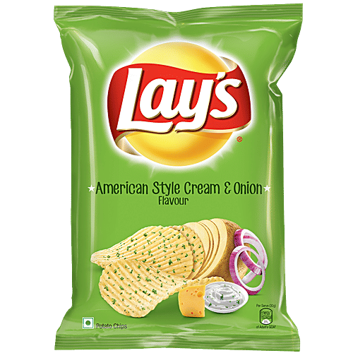 LAYS AMERICAN STYLE CREAM & ONION 90GM