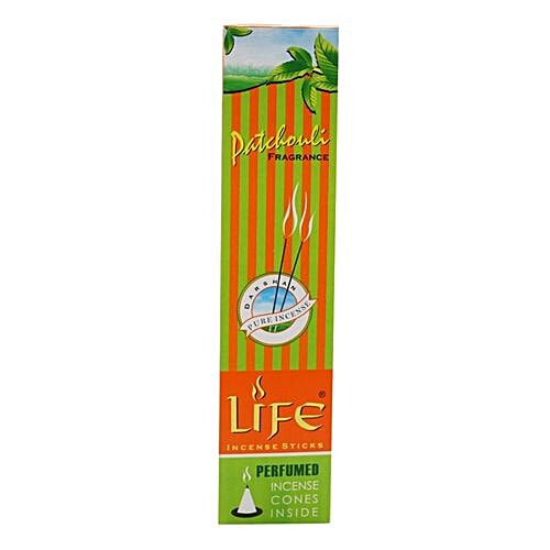 LIFE PATCHOULI INCENSE STICKS 90GM MRP-55