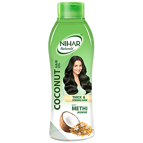 NIHAR COCONUT WITH METHI JASMINE 90ML