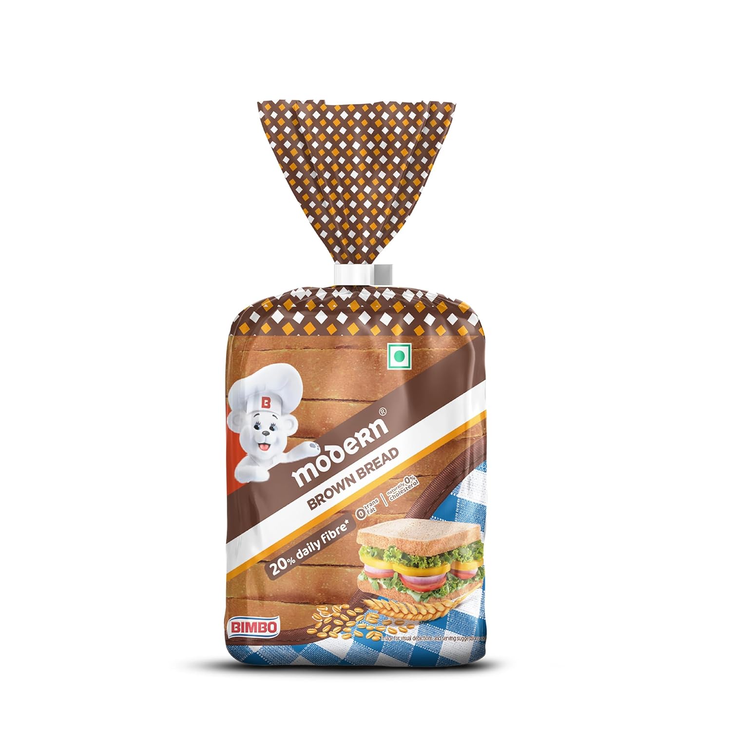 MODERN HI FIBRE BROWN BREAD 200GM