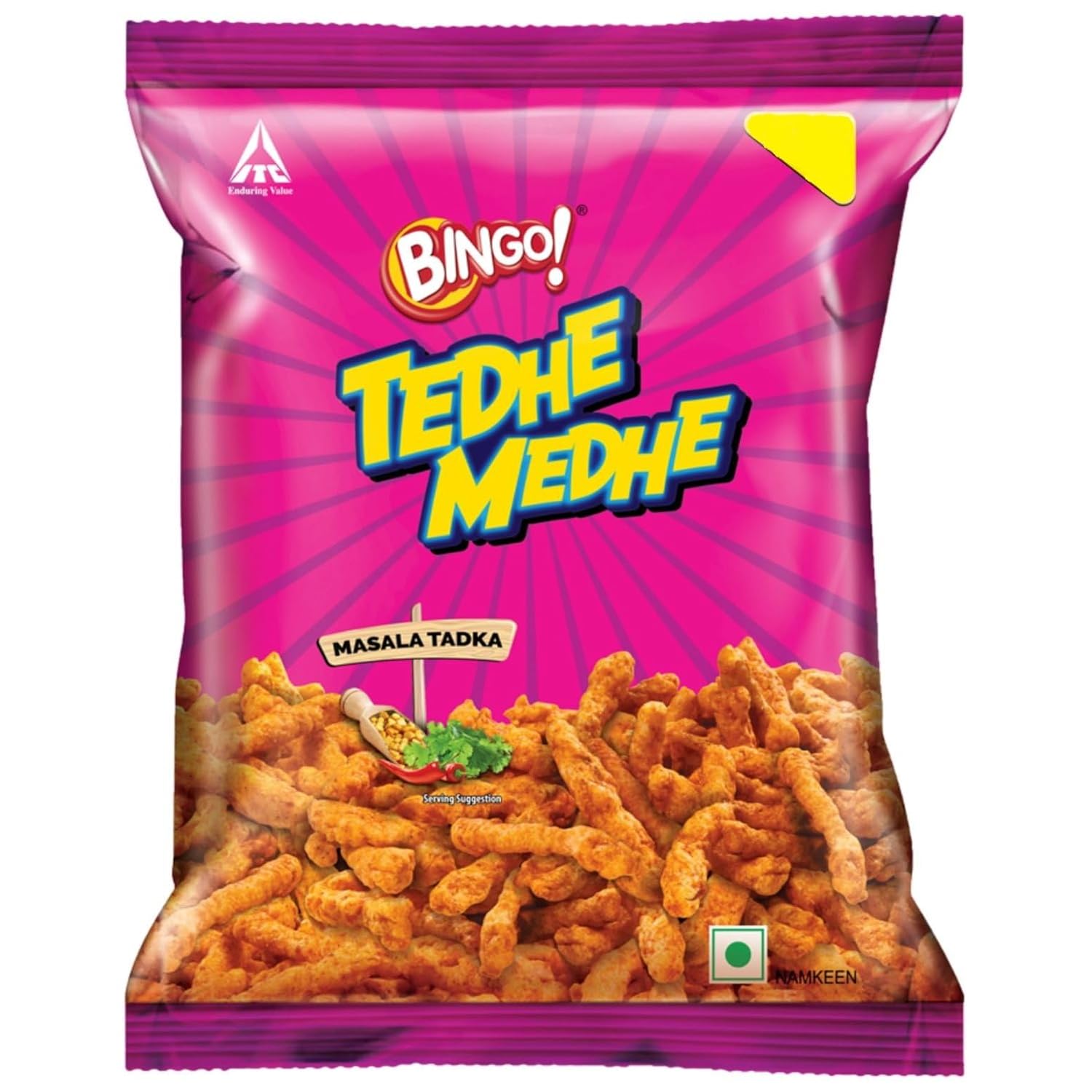 BINGO TEDHE MEDHE MASALA TADKA 80GM
