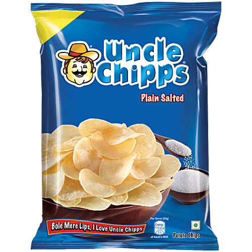 UNCLE CHIPS PLAIN SALTED 50GM
