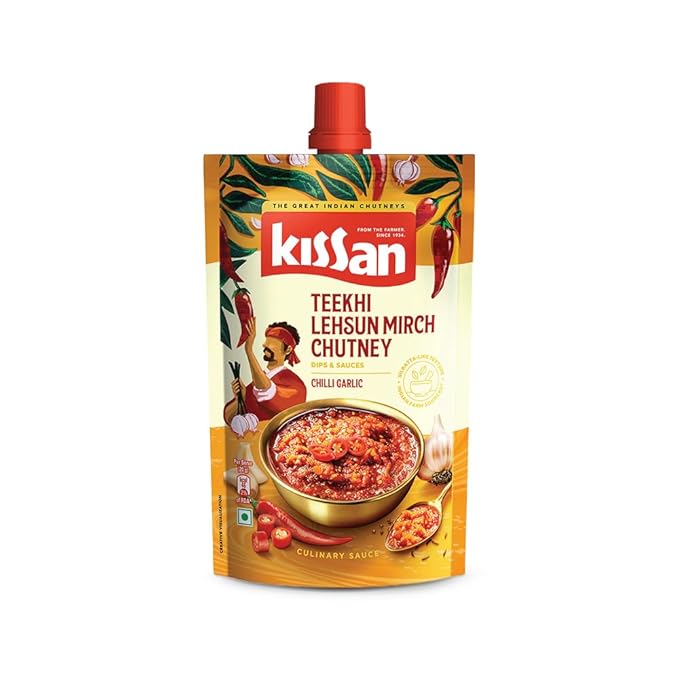 kissan Teekhi Lehsun Mirch Chutney 200gm