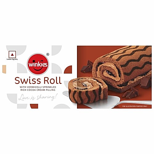WINKIES SWISS ROLL CHOCLATE 165GM