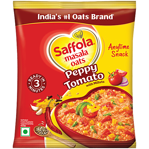 SAFFOLA MASALA OATS PEPPY TOMATO 38GM