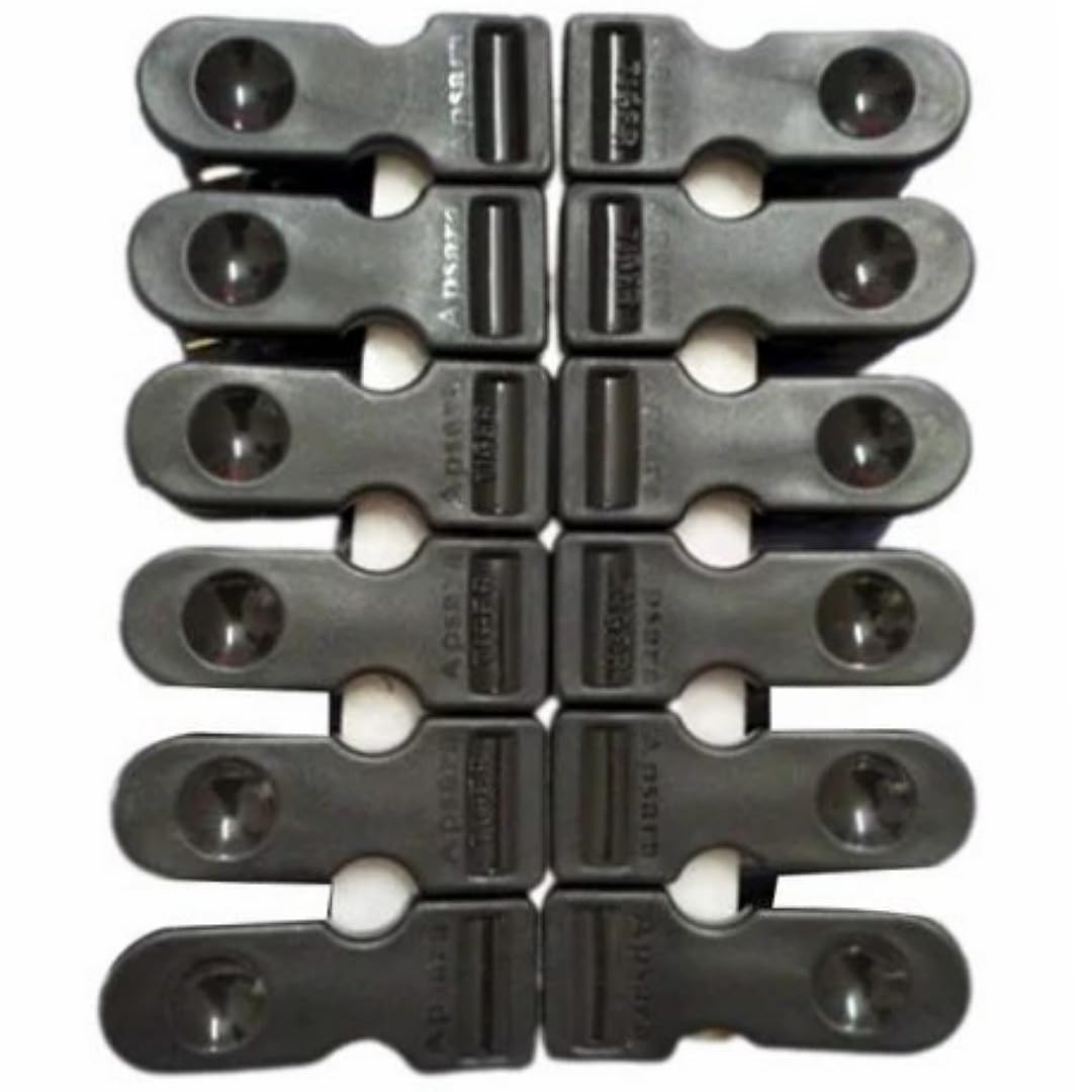 CLIP CLOTH 12PCS BLACK COLOR